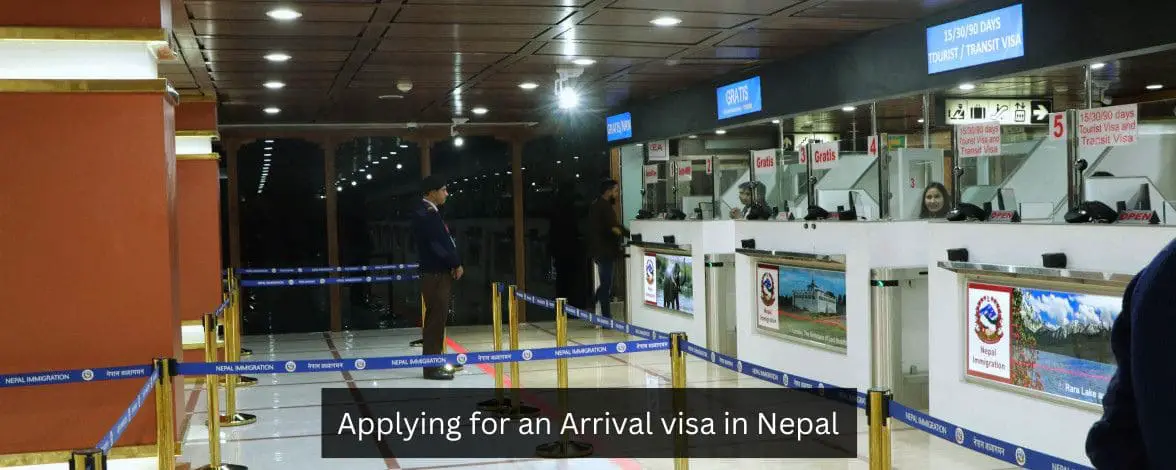 Process for applying for an arrival visa in Nepal