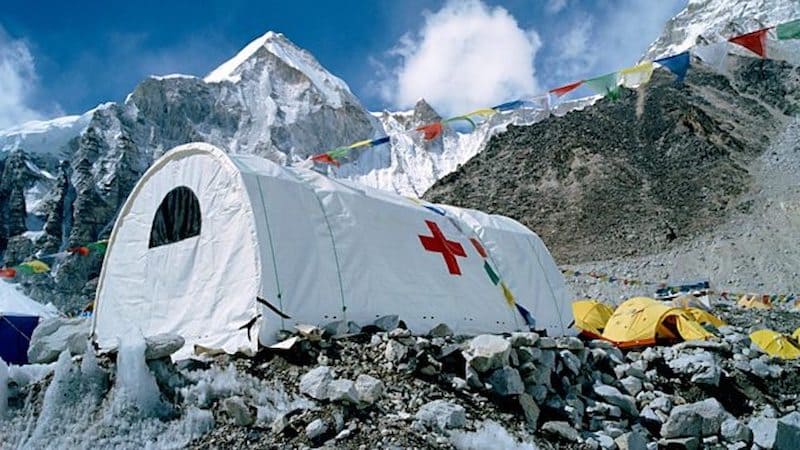 High Altitude Sickness Emergency Room at Everest