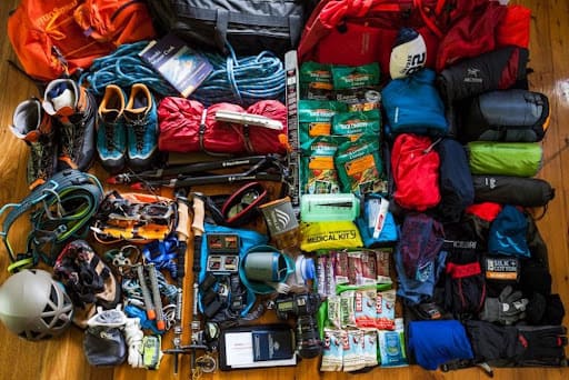 Potential trekking gear to bring while climbing Everest