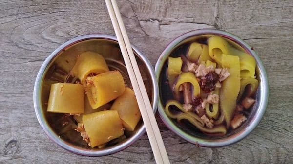 Laphing street food in Kathmandu