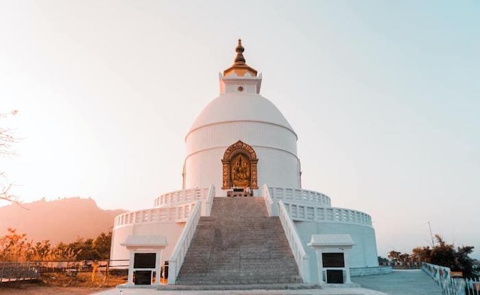 Peace Pagoda in Pokhara