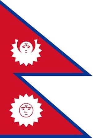 1930 — 1962 Flag of Nepal with modern design