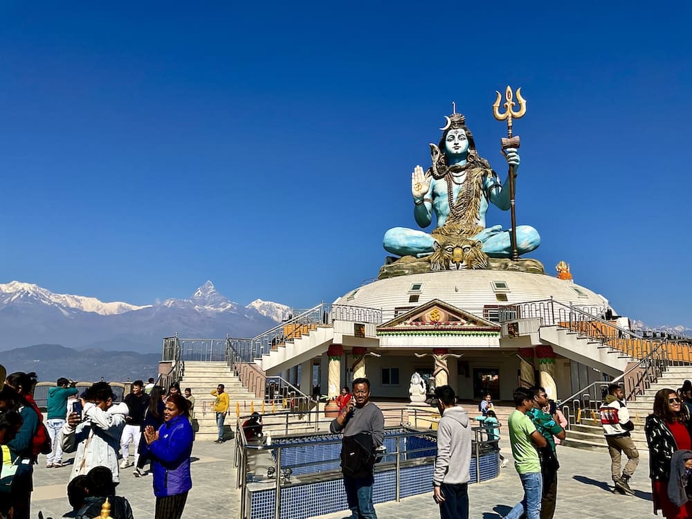 Shiva Statue in Pumdikot Pokhara