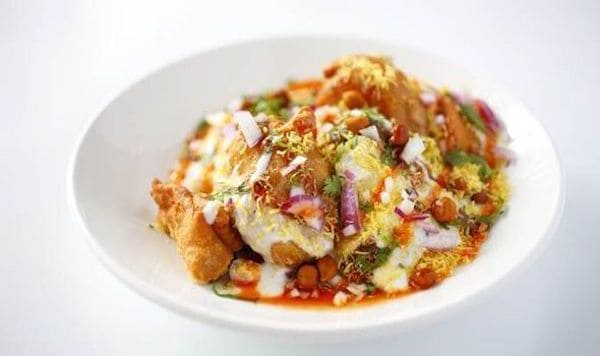Samosa Chaat - A street food that is spicy and sweet all at the same time
