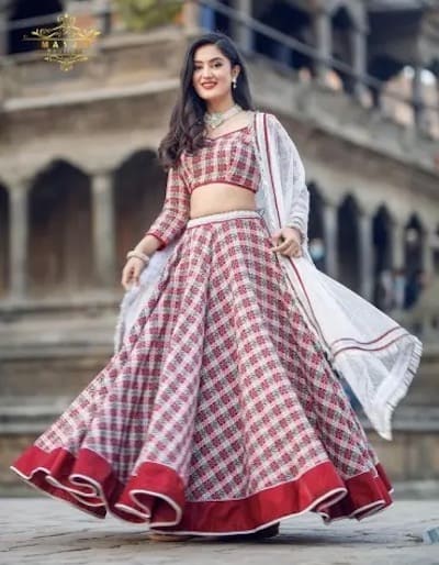 Nepali Dhaka Lehenga