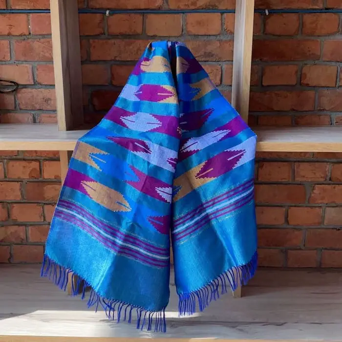 Nepali Dhaka Shawl handmade