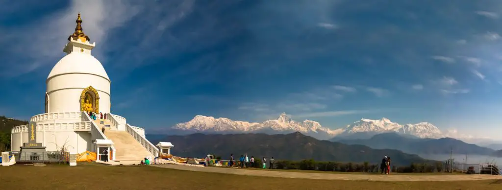 Peace Pagoda in Pokhara - One of the positives of visiting!