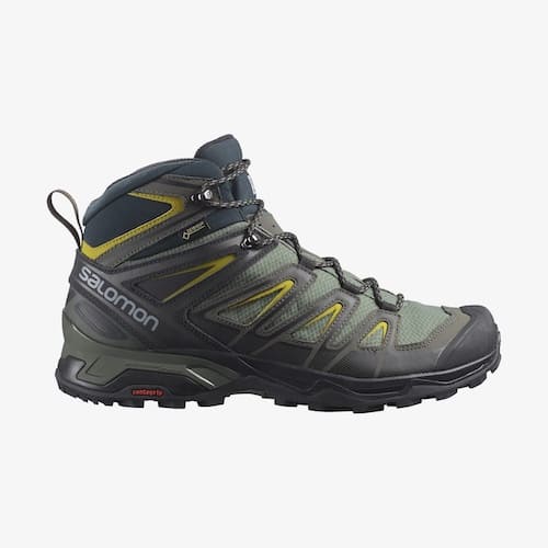 Salomon-X-Ultra-Mid-3-GTX-Hiking-Boots-for-flat-feet-Side-View