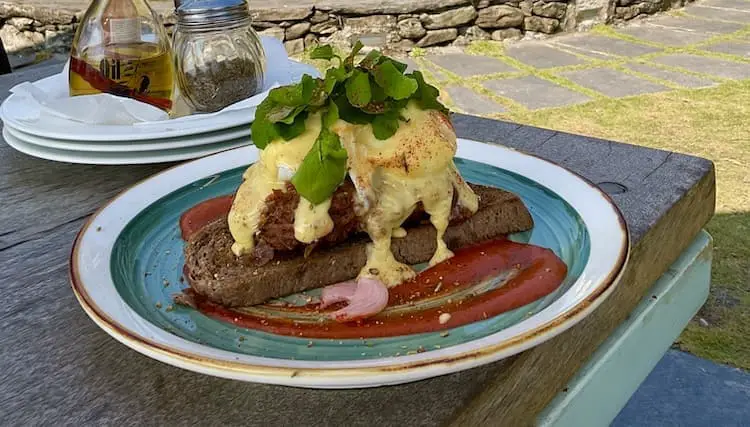 Pulled Pork Benedict - Calm Pokhara