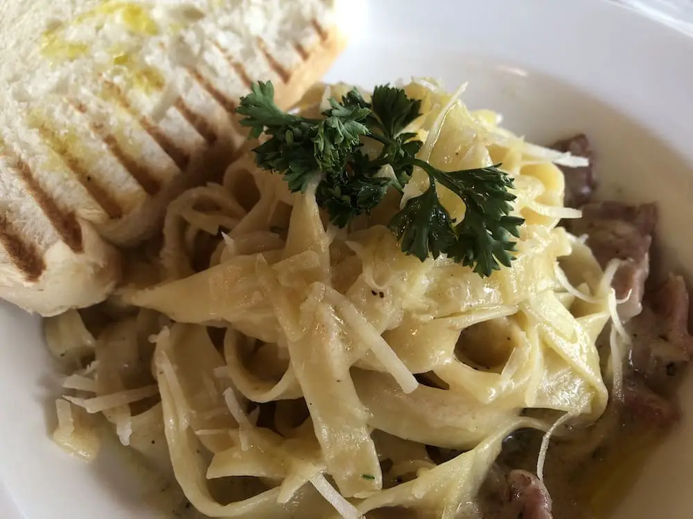 Fettuccine Carbonara from The Grounds