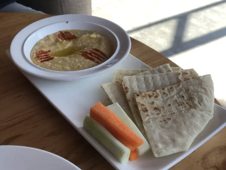 Hummus and Pitta from The Grounds Restaurant