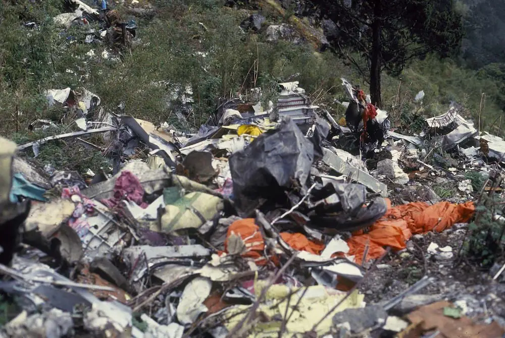 Thai Airways International Flight 311 crash site in Nepal