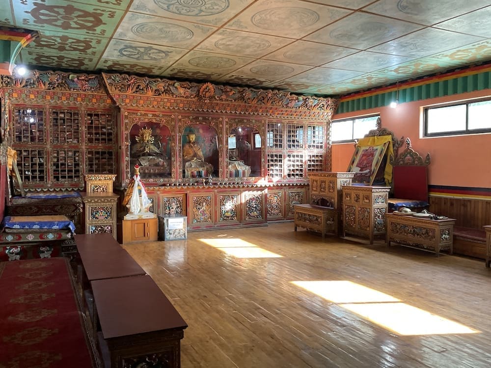 Lakhang room in International Mountain Museum. Buddhist Room