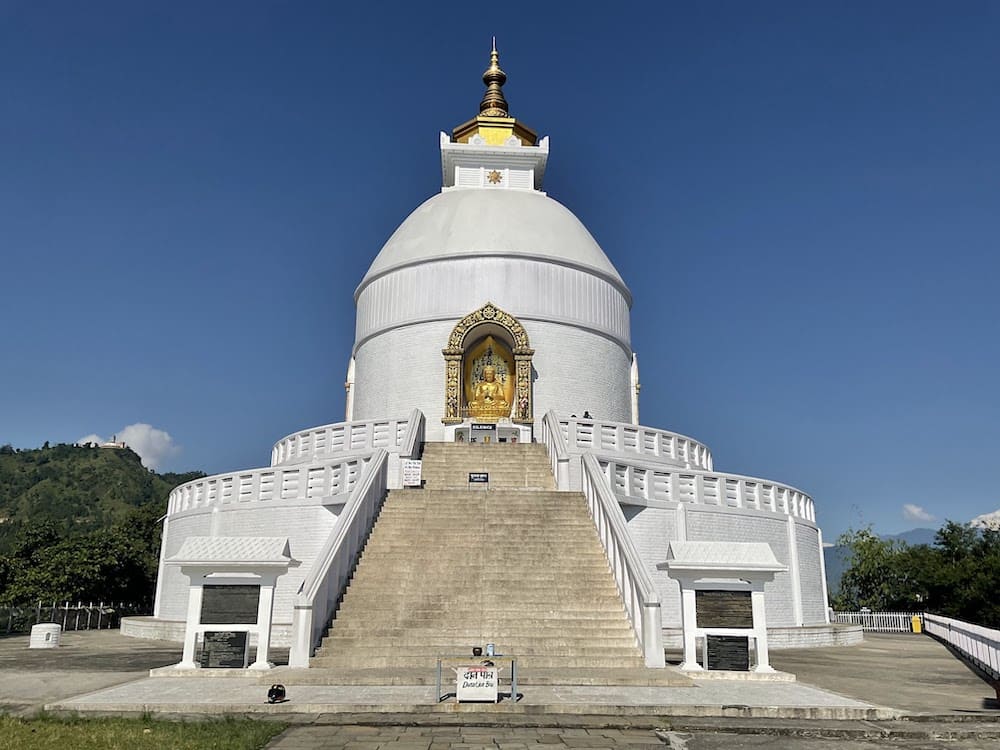 Peace Pagoda, shanti stupa in Pokhara