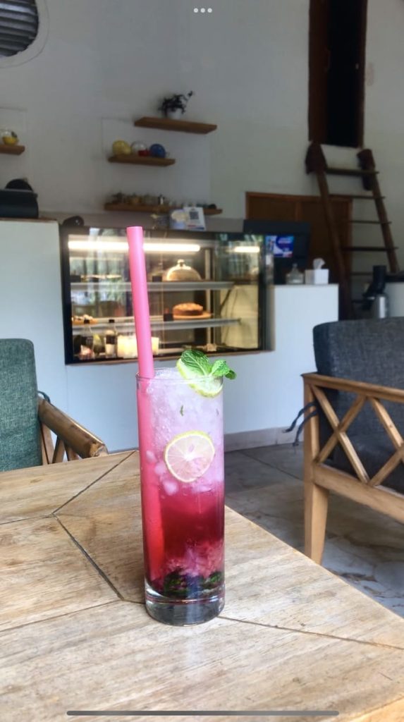 Strawberry Lemonade in Cafe Nano