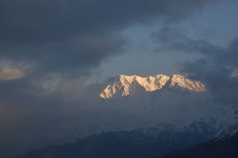 View of the Annapurna Range, Korchon Danda, Khumai Danda, Khumai Danda Trek