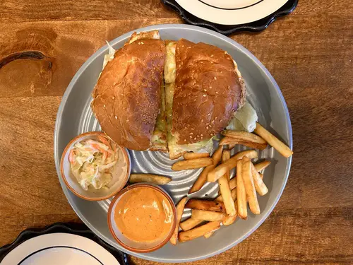 Chicken Double Melt Burger Akuri Cafe Jaipur