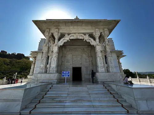 Birla Mandir (Laxmi Narayan Temple) entrance in jaipur