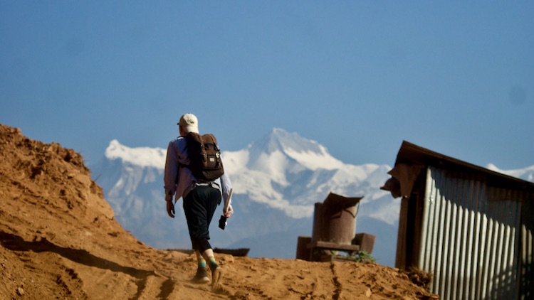 How to plan a backpacking trip, Hayden hiking in Nepal