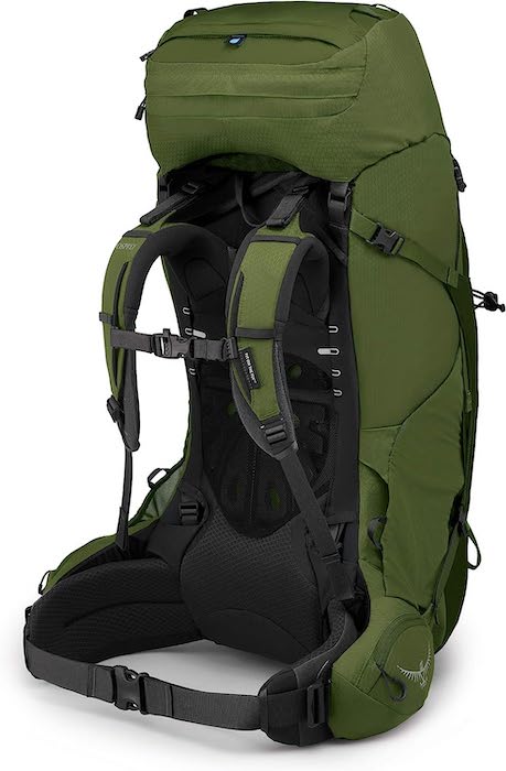 Osprey Aether 65 Men's Trekking Backpack Back Panel