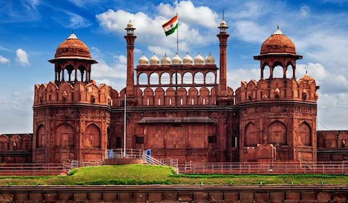 Red Fort in Old Delhi, The Golden Temple in India