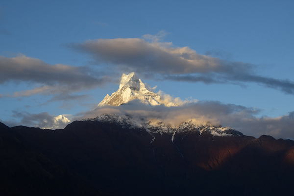 View of Machhapuchare from Badal Danda