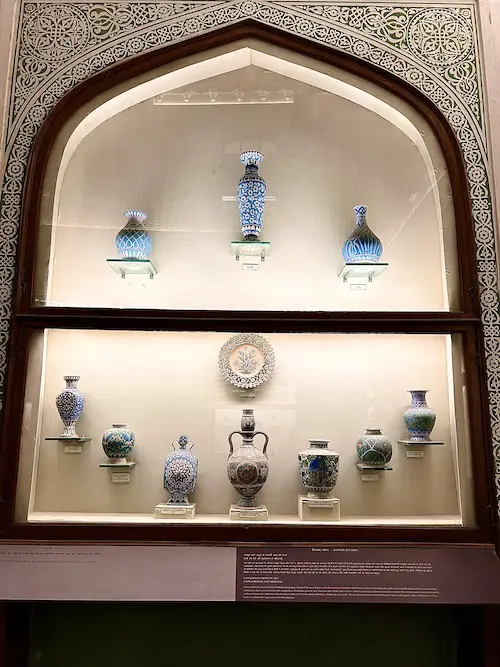 Pottery in Albert Hall Museum in Jaipur