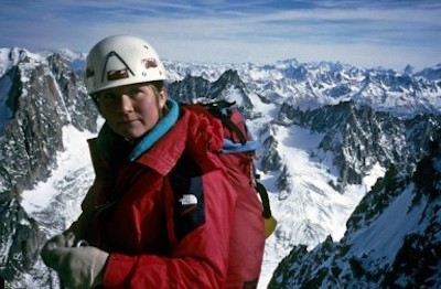 Alison Hargreaves climbing