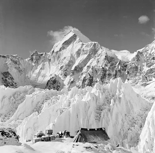Base camp on the Khumbu Glacier 1953 British Mount Everest Expedition