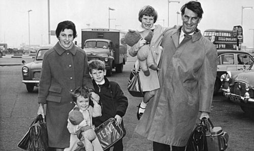 Edmund Hillary with his family