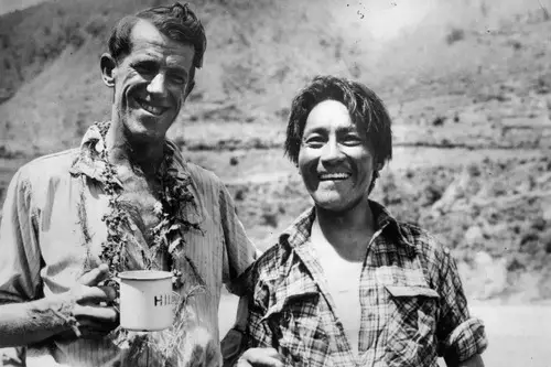 Tenzing Norgay and Edmund Hillary