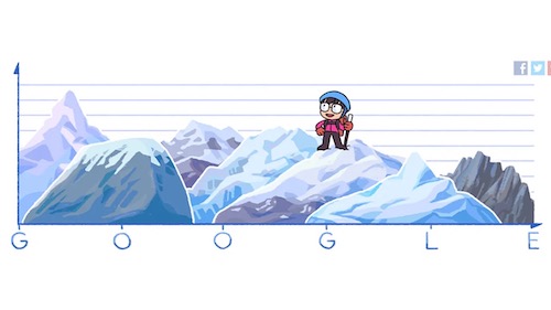 Junko Tabei's Google Doodle