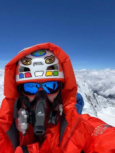 Kenton Cool at Mount Everest Summit
