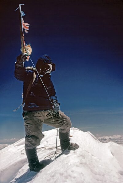 Tenzing Norgay on Mount Everest in 1953