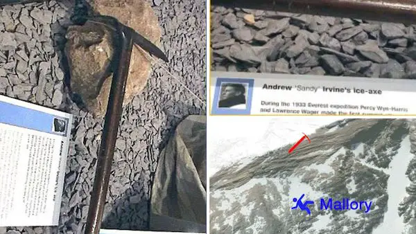 The Discovery of Andrew Irvine's Ice Axe