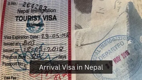Tourist visa in Nepal