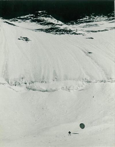 Yuchiro Miura skiing in Everest