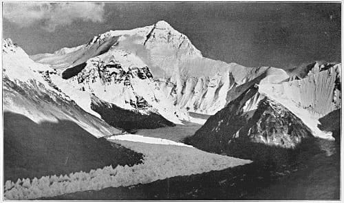 Everest from Rongbuk Valley 1921
