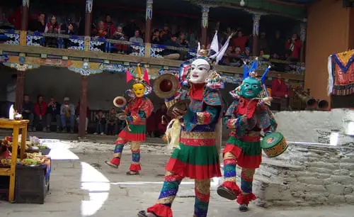 Folk dance in Mani Rimdu Festival