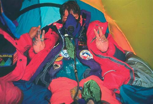 Makalu Gau rescued in the 1996 Everest Disaster