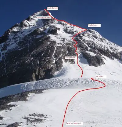 Mount Everest Balcony map