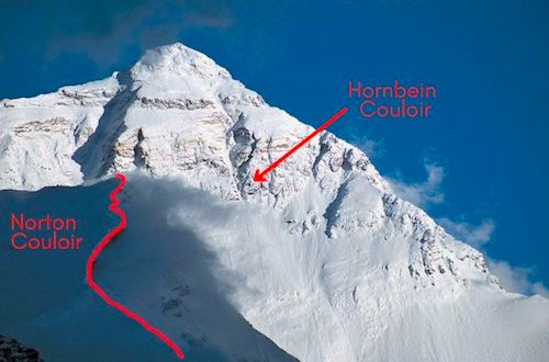 Norton and Hornbein Couloir Mount Everest