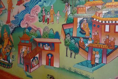 Restored painting at Tengboche Monastery